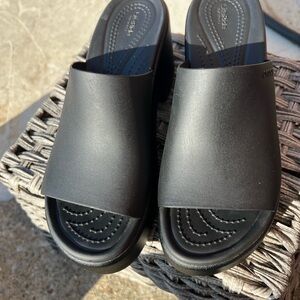 Crocs Black Slide wedges sandals